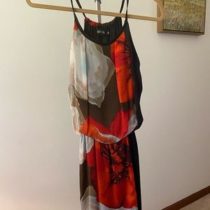 Floral Silk Dress (Small)